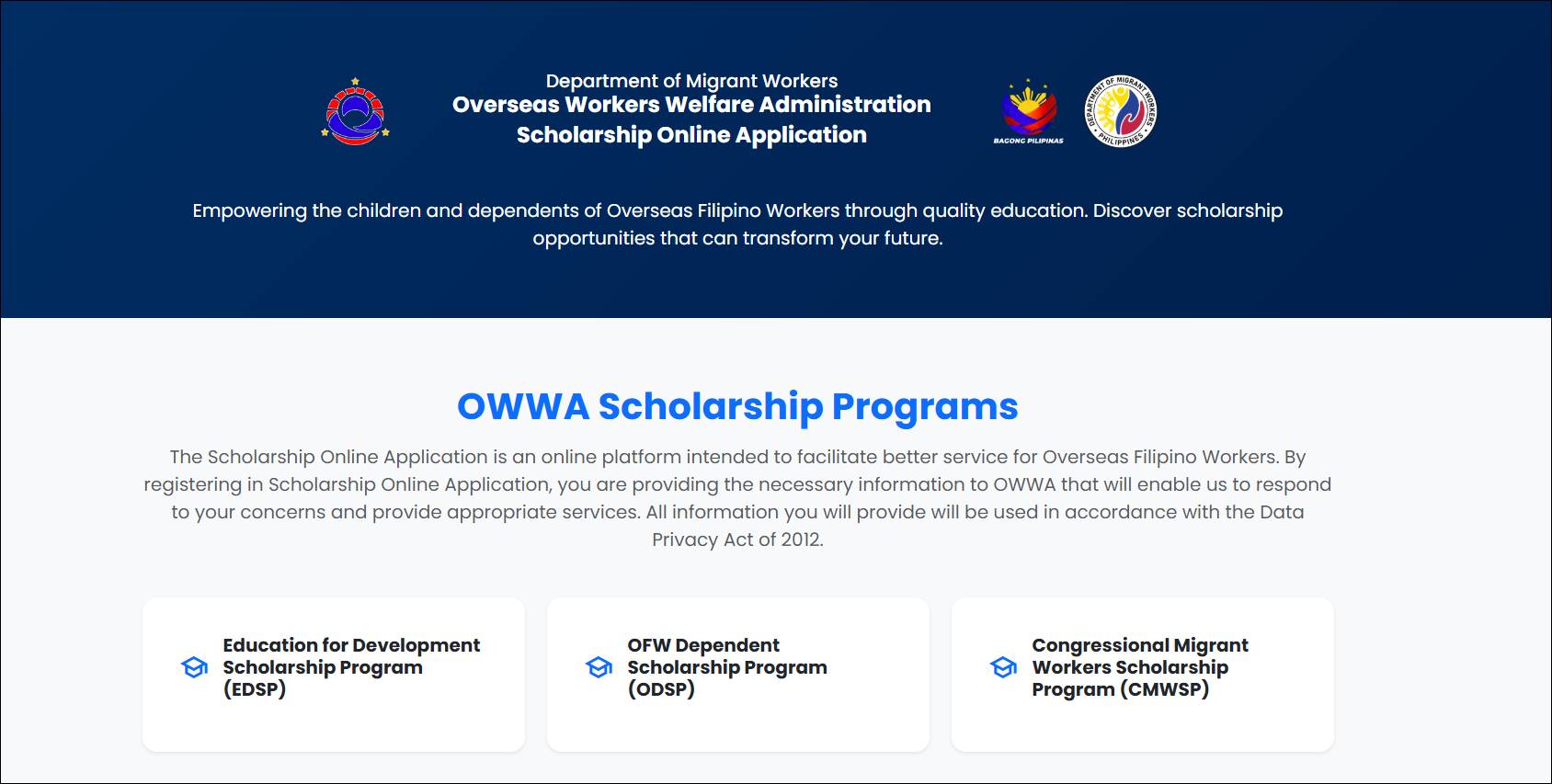 owwa scholarship programs