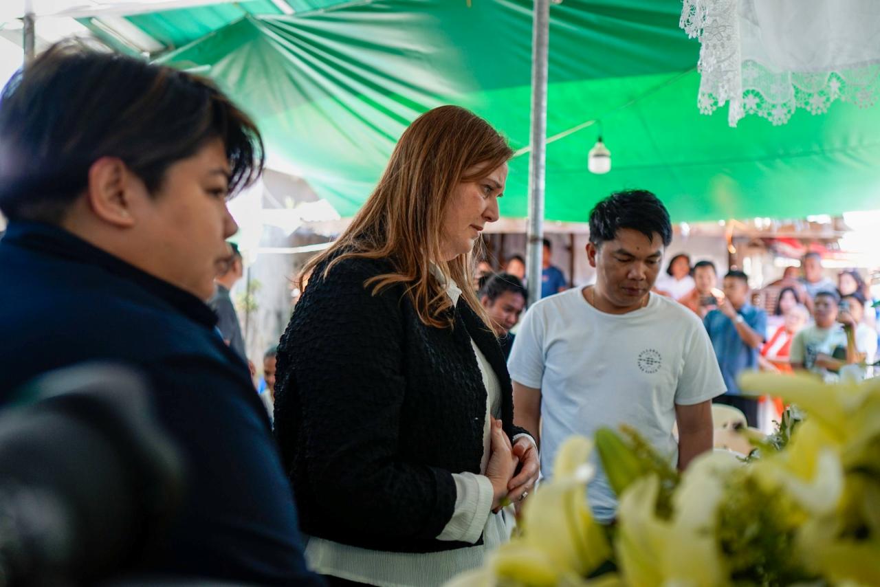 Israeli Ambassador Visits Wake OFW Killed Missile Attack