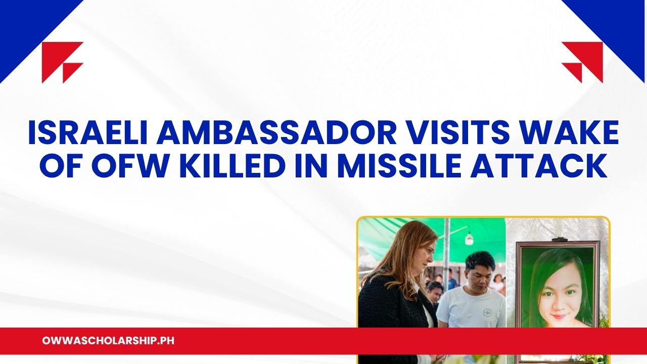Israeli Ambassador Visits Wake OFW Killed Missile Attack