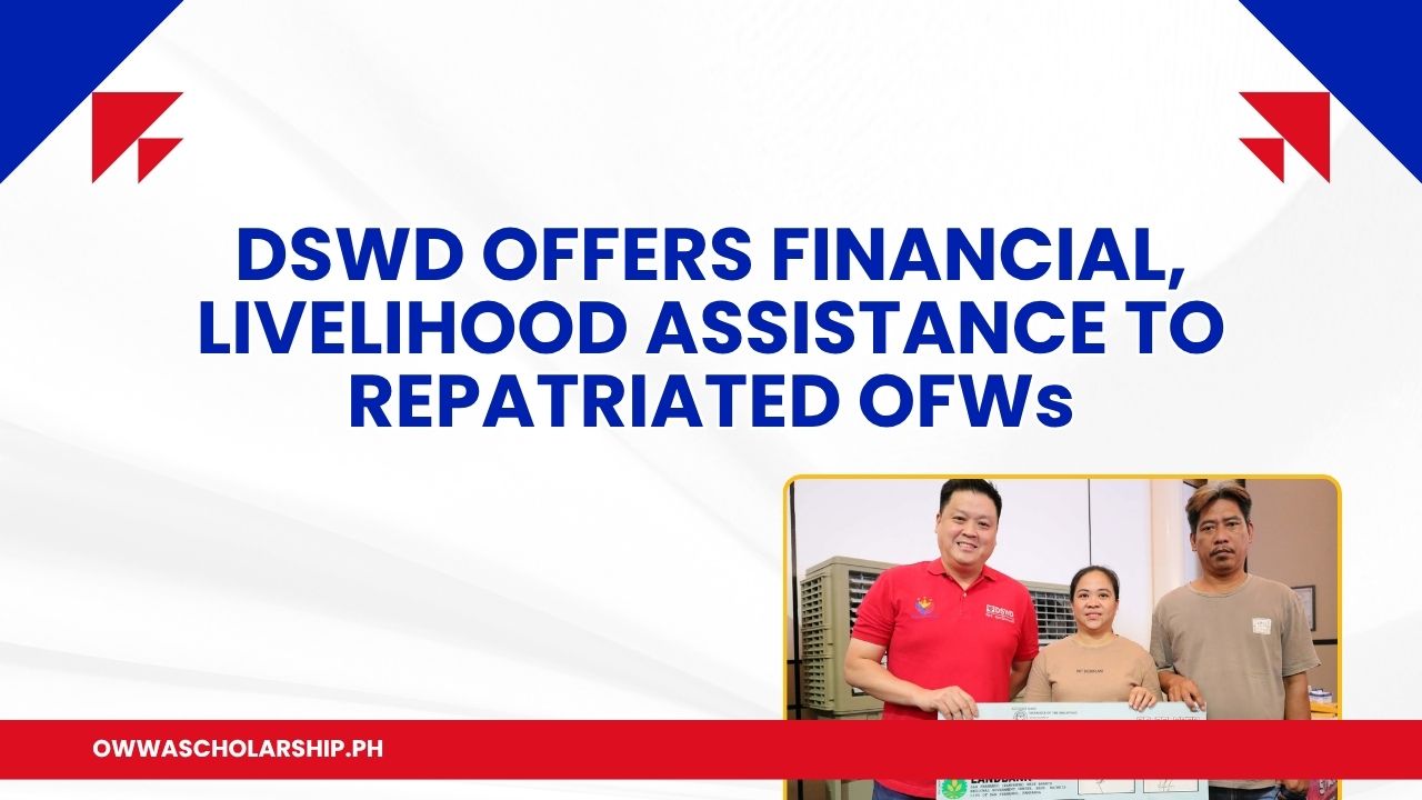 DSWD Offers Financial Livelihood Assistance Repatriated OFWs