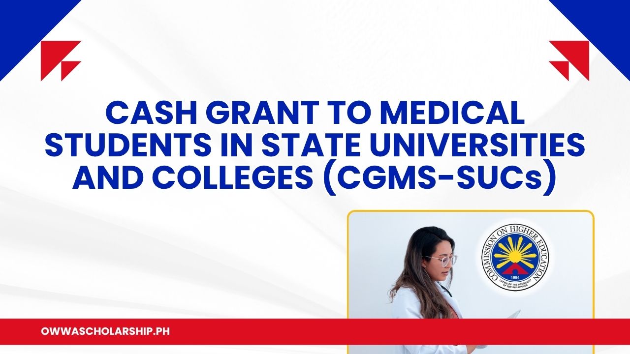 Cash Grant Medical Students State Universities Colleges