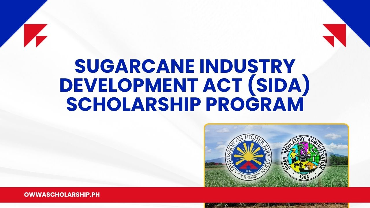 Sugarcane Industry Development Act Scholarship Program